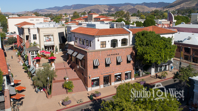 San Luis Obispo Court Street Plaza Photographer - Drone Shot Architecture Photographer - San Luis Obispo Professional Drone Photographer - Studio 101 West Photography