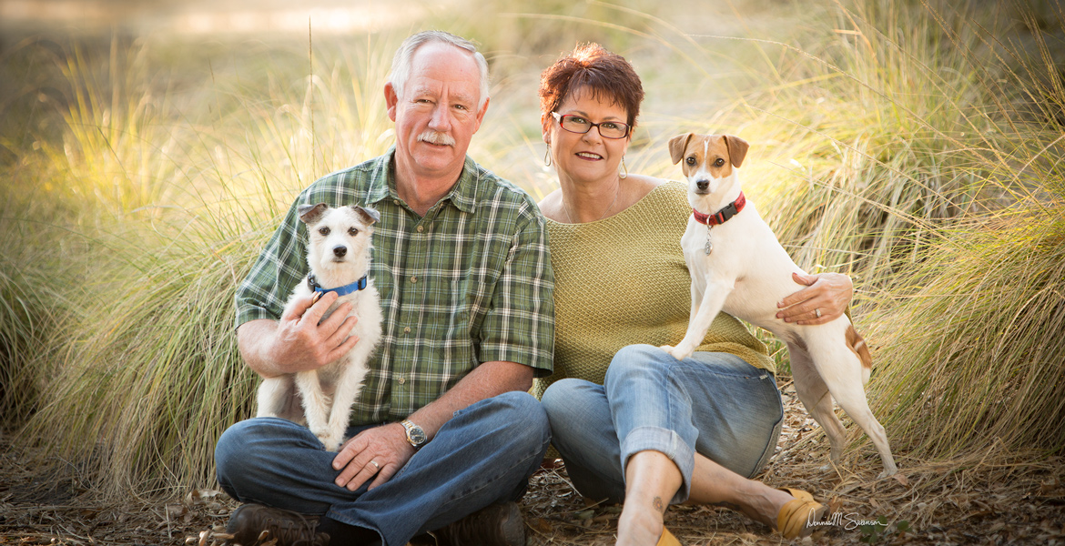 Atascadero Outdoor Family Portrait - Portrait with Dogs - Studio 101 West Photography