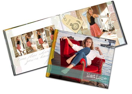 Senior Portrait Products - Designer Book - Senior Grad Book - Studio 101 West Photography Products