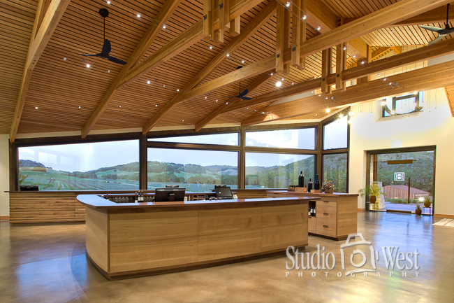 Architectural Interior Photographer - Paso Robles Winery Photography - Studio 101 West Photography