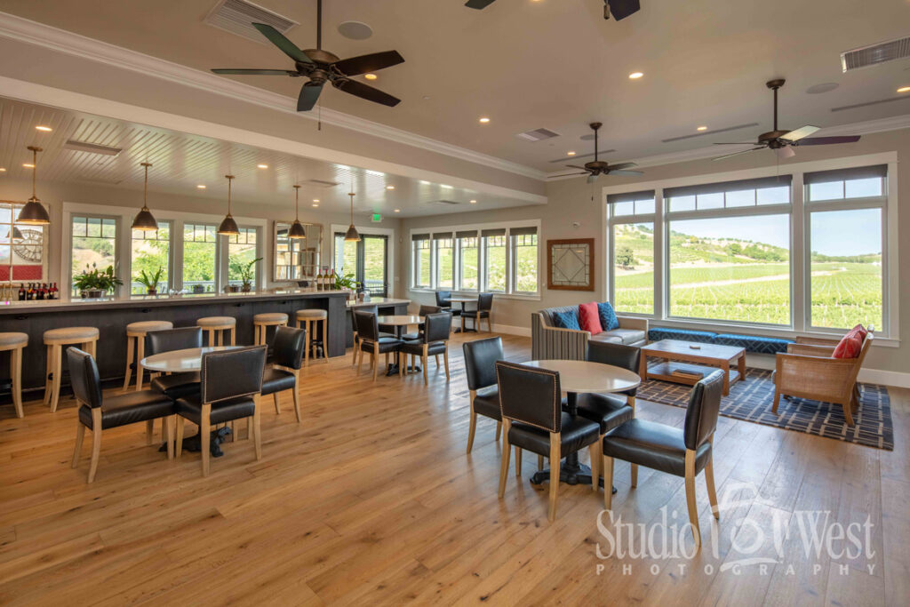 Parrish Family Vineyard Tasting Room - Interior Professional Photography - Winery Website Photography - Studio 101 West Photography