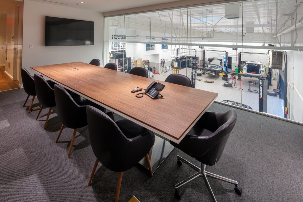 Porsche of San Luis Obispo, CA - Conference Room Photo Shoot - Glass Wall - Architectural Photography - Studio 101 West Photography