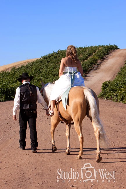 Vineyard Horseback Wedding Photographer - Chapel Hill Shandon Wedding Photography - Studio 101 West Photography
