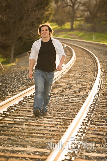 Templeton, CA Senior Portrait Photographer - Rail Road Track Photos - Studio 101 West Photography