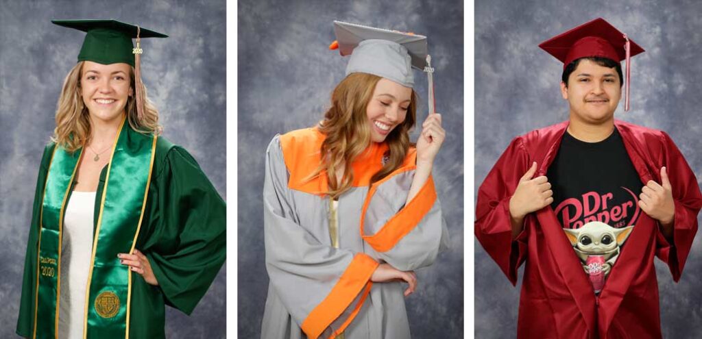 Free Cap and Gown Portrait - Graduation portrait - COVID Special - High School Senior Photographer - Photography Studio - Studio 101 West Photography