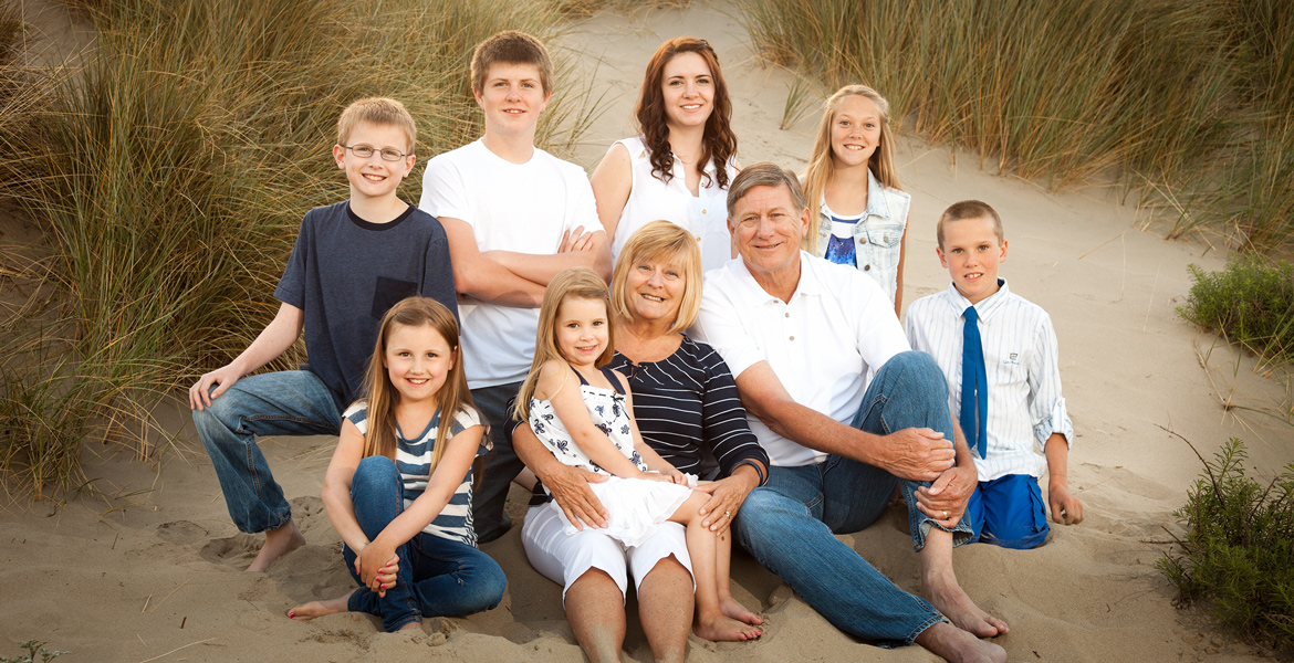 Morro Bay Beach Family Portrait - Studio 101 West Photography