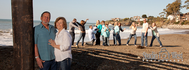 anaversery family reunion portrait, Cayucos beach photographer anaversery family reunion portrait, Cayucos beach photographer