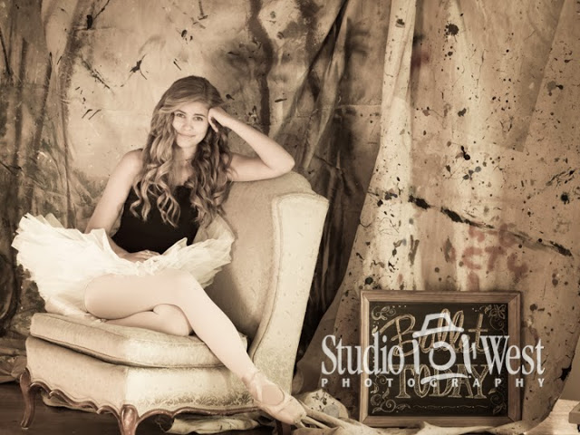 ballet senior pictures - ballarina studio portraits - senior portrait - atascadero - studio 101 west photography