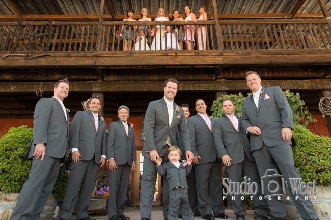 Wine Country Wedding Tobin James Winery Paso Robles wedding party