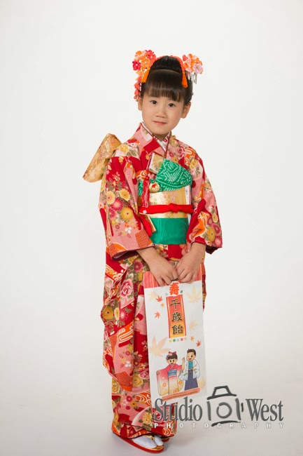 Shichi-Go-San Portrait 7 year old Kimono Portrait