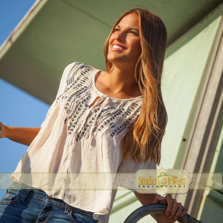 Studio 101 West Senior portrait on lifegard tower senior portrait on lifegard tower - senior pictures - Atascadero - Studio 101 West Photography