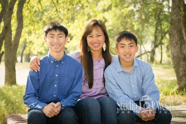 Portrait of mom with sons Mother and Sons portrait - Family Portraits - San Luis Obispo Family Portraits - Studio 101 West Photography
