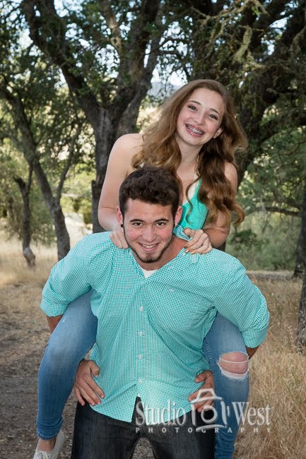 Brother and Sister Portrait outdoor family portrait - Atascadero family portrait photography - Studio 101 West Photographer