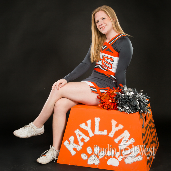 Atascadero Cheerleader Senior Photos Atascadero High School Senior Pictures - Studio Portrait Photographer - Studio 101 West Photography