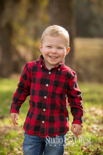 Happy Young Man Plaid Shirt Portrait Paso Robles Family Portraits - Outdoor Ranch Photo Shoot - Studio 101 West Photography