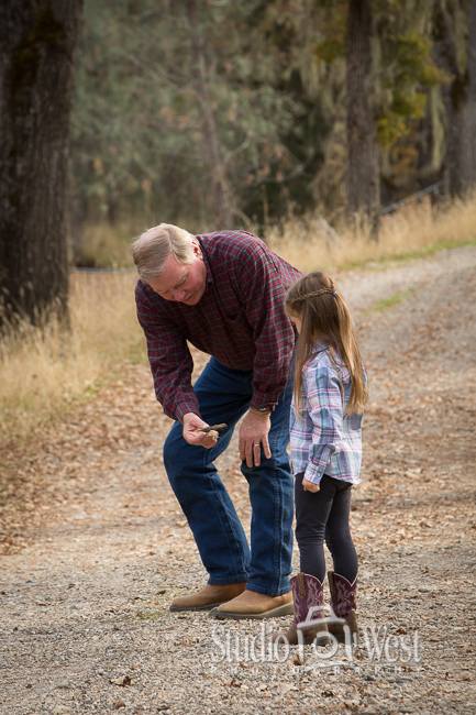 Grandpa and Grandaughter Adventure Photoshoot Outdoor Family Portrait - Paso Robles Family Portraits - Studio 101 West Photography