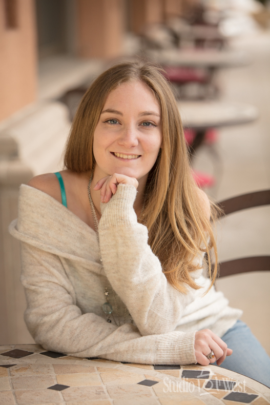 High School Senior Girl Downtown Atascadero The Carlton Hotel Portraits