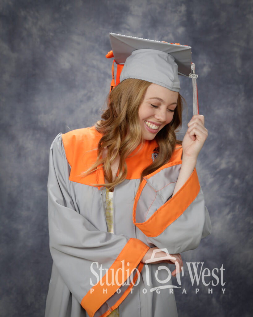 High School Senior Graduation Cap and Gown Studio Portrait - Studio 101 West Photography Atascadero High School Senior Portrait Photography - Studio 101 West Photography